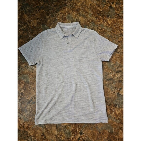 BKE‎ Polo Shirt Mens Large Performance Fabric Geometric Stretch Buckle BKE (A79) - Picture 1 of 8